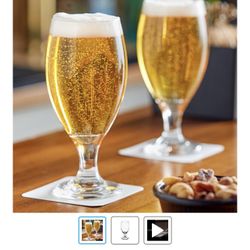 Libbey 3915 Teardrop 14.75 oz. Customizable Stemmed Pilsner Glass - 36/Case