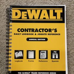 Dewalt Contractors Daily Logbook