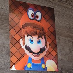 Mario 3D Holographic Nintendo Lenticular Poster - Image Changing