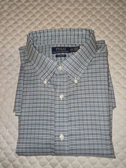 (17-1/2) Polo Button-down Long Sleeve Dress Shirts