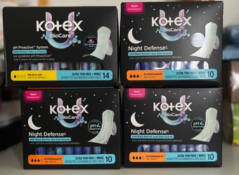 Kotex biocare overnight®ular Pads 4pk