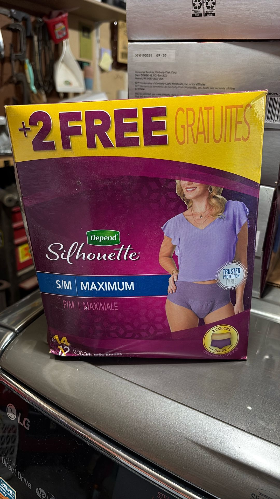 Depends Brand, Silhouette Size Small Women’s Protective Underwear