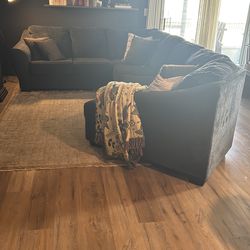 Used Ashley sectional, Charcoal, 126”L