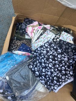 Mixed Bandana Lot – Assorted Prints 1 to 2 yards