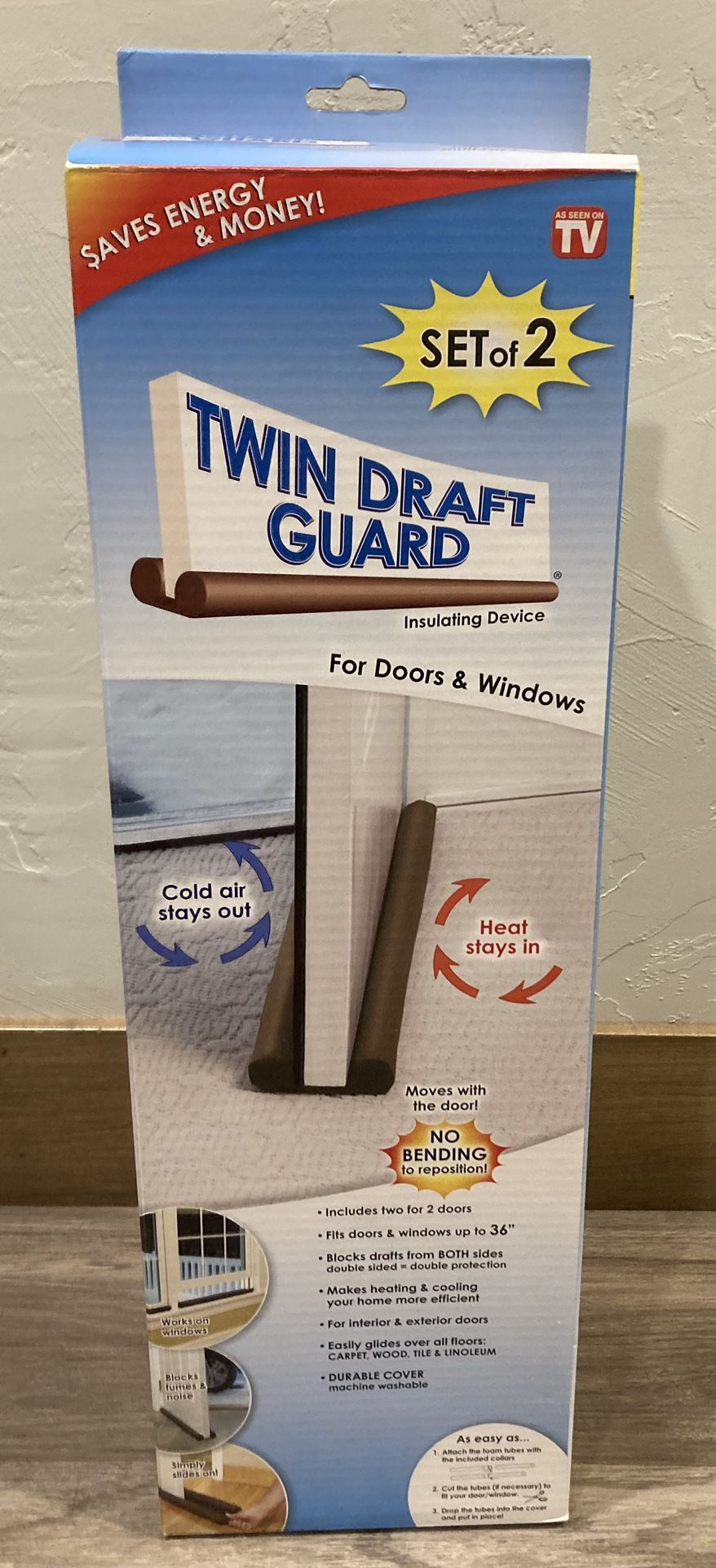 Twin Draft Guard (Set Of 2)