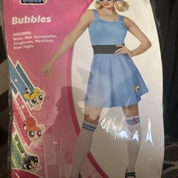 Power Puff Girl Bubbles Adult, Medium