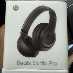 Beats Studio Pro Wireless Headphones – Deep Brown with 2 Years of AppleCare+ - Brand New Sealed