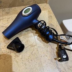 Conair Hair Dryer Model 550 Digital Display 1875W Blow Dryer + Nozzle Attachment