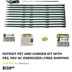 new electric fence for pets and garden