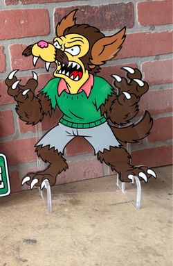 Simpsons Werewolf Ned Flanders Acrylic