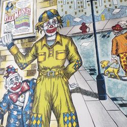 The World Famous Pasadena Rose Bowl Old Timey Flea Market Advertising Poster