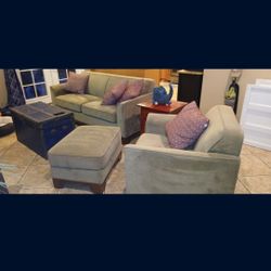 Couch, Chair, Ottoman 