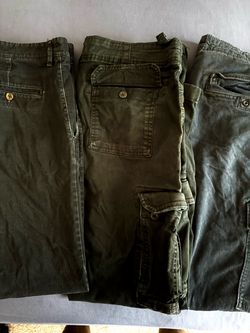 Lot of 3 Dark black Cargo Pants