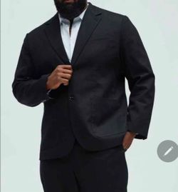 Black textured blazer