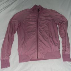 Green Tea Light Front Zipper Sweater Jacket Women Small Pink A027