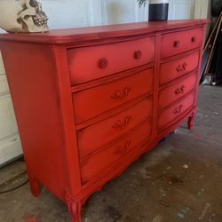Beautiful Red Dresser 