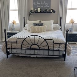 CAL KING Bed Frame And LULL mattress