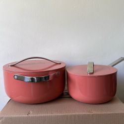 Caraway Dutch Oven and Sauce Pan w/ Lids