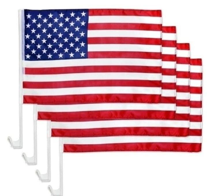 USA FLAGS FOR WINDOW CARS ( 50 PCS)