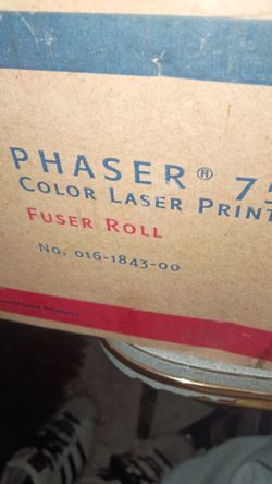 new, original OEM Tektronix / Xerox Phaser 750 Color Laser Printer Fuser Roll.