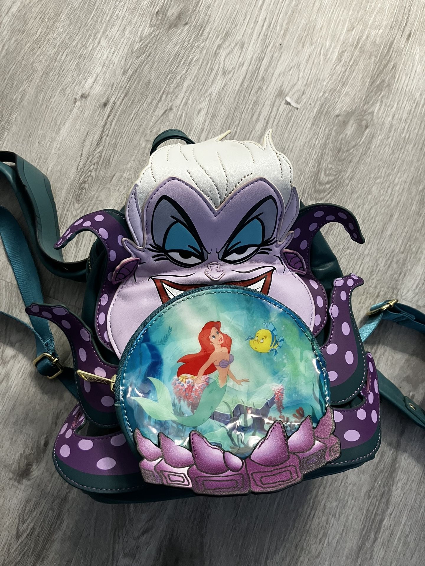 Loungefly: Disney Villains Scene Ursula Crystal Ball Mini Backpack - Multicolor