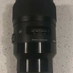 Sigma 35mm F/1.4 DG DC ART Sony Emount