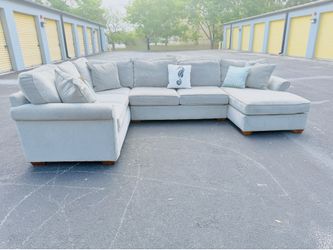 Stunning High End Robb & Stucky Modern Coastal Sectional Sofa