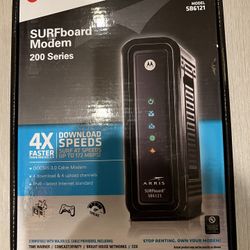 Motorola Arris SURFBoard SB6121 Modem 200 Series DOCSIS 3.0 - Like New
