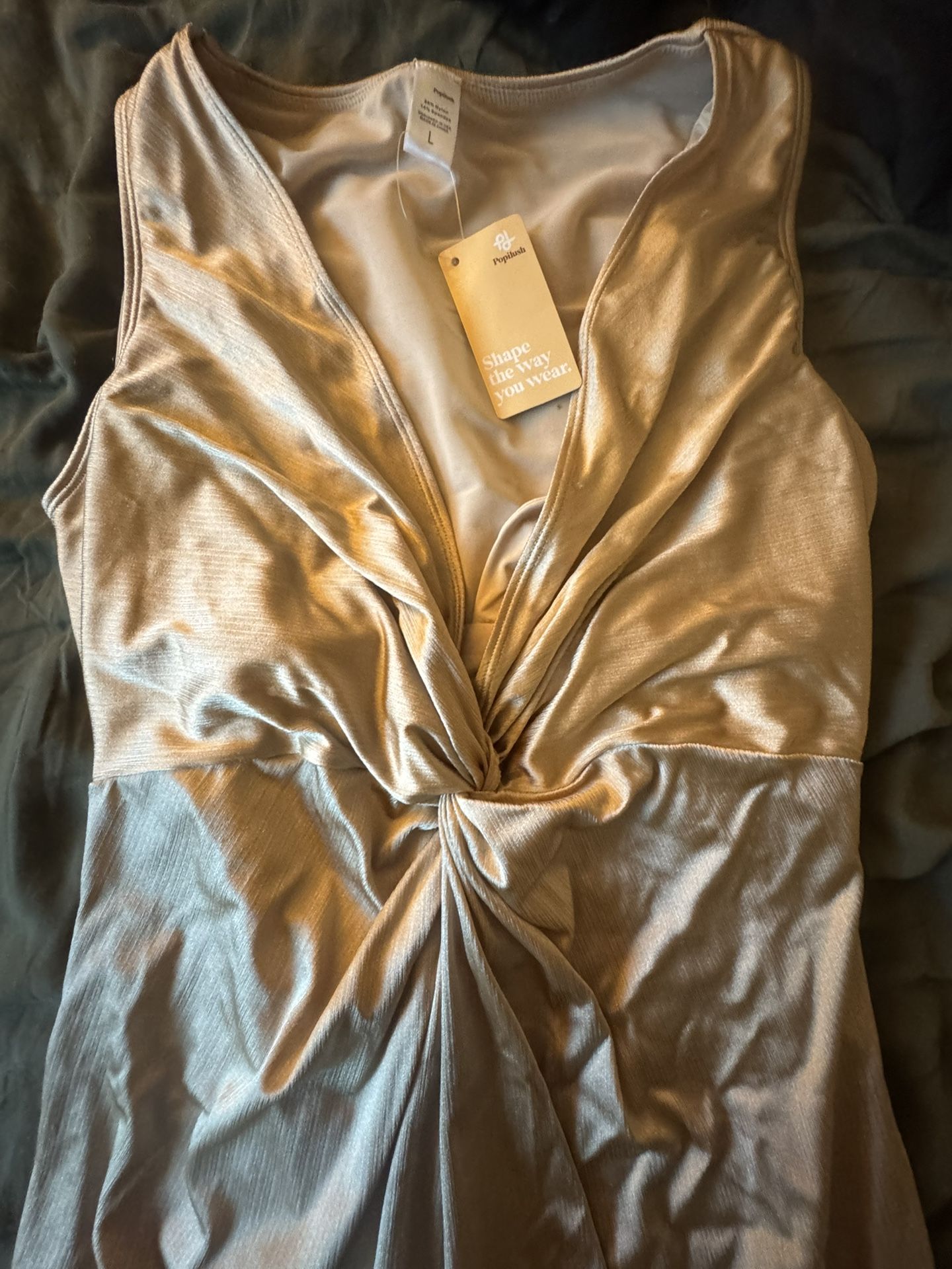 Populish Dress With Built In Shapewear