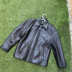 Men Port Authority leather Jacket 