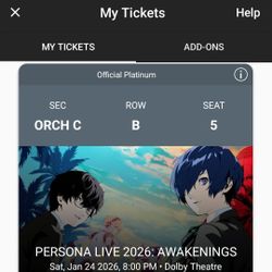 Persona Live Awakenings 2026 Concert 