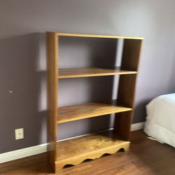 Wooden Bookcase - Scalloped Design