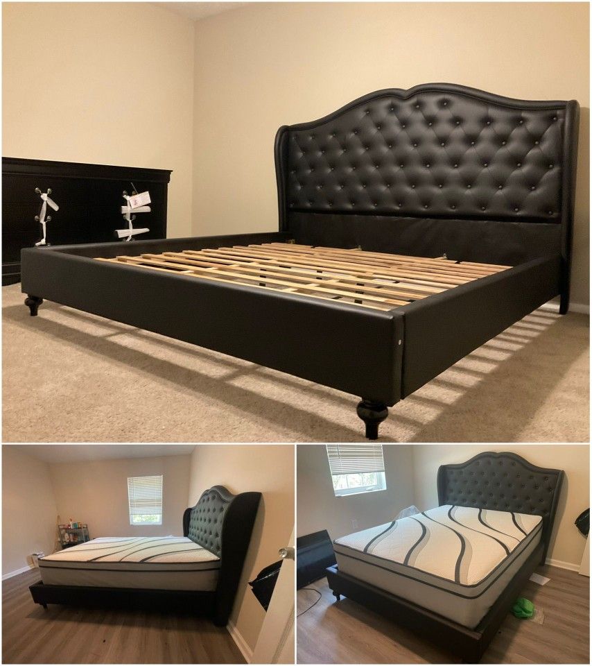 BRAND NEW QUEEN SIZE PLATFORM BED & MATTRESS $550!! King Size $599!