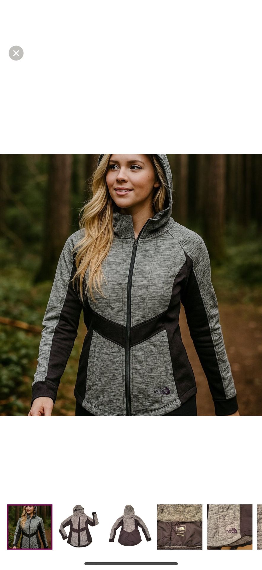 WOMENS XL NORTH FACE WITH HOOD