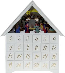 Light up nativity, traditional advent calendar