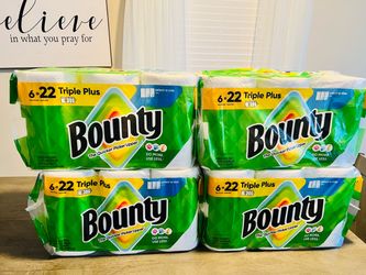 Bounty Triple Plus Paper Towels 6-Pack β $15 each pack