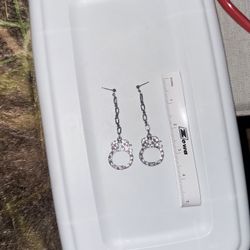 Handcuff Earrings | Rhinestones | Handmade