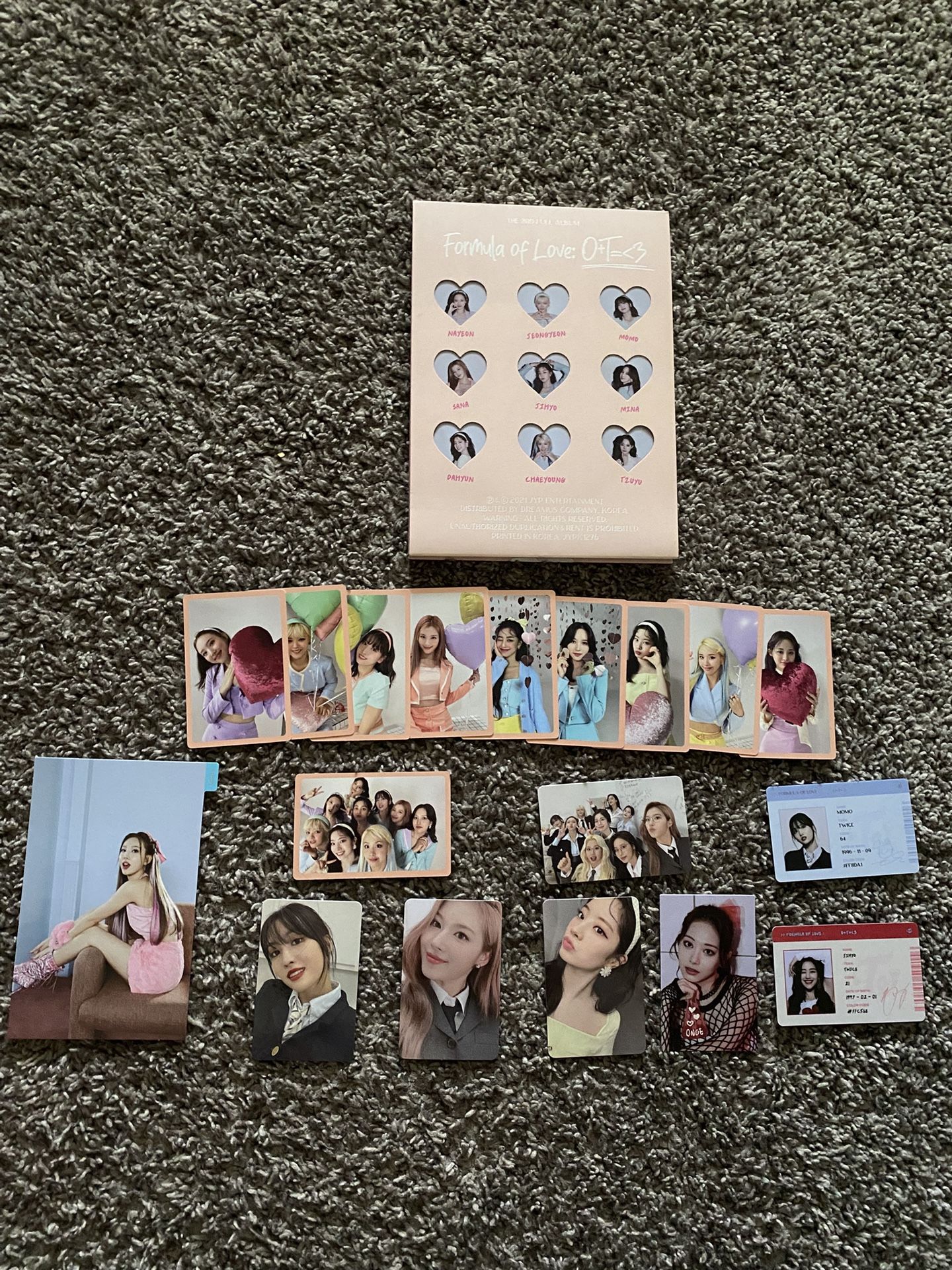 Twice Formula of Love Album + Photocards