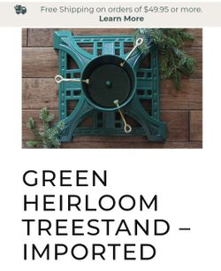 Heirloom cast iron Christmas tree stand