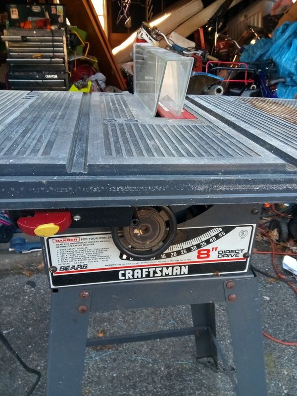 Today only Craftsman 8" direct drive table saw best offer for Sale in