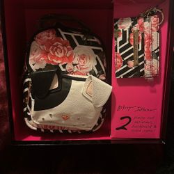 Betsy Johnson Mini Backpack & Wallet