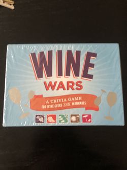 Wine Wars  A Trivia Game for Wine Geeks and Wannabes New Sealed