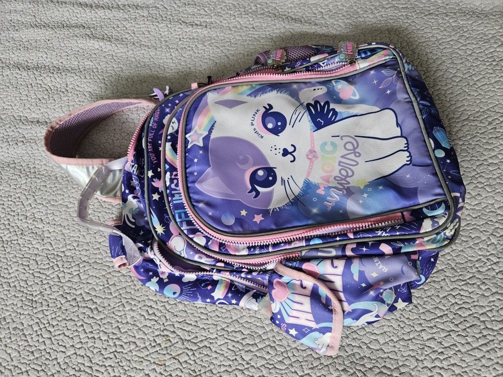Backpack for Girls Cute Cat Backpack