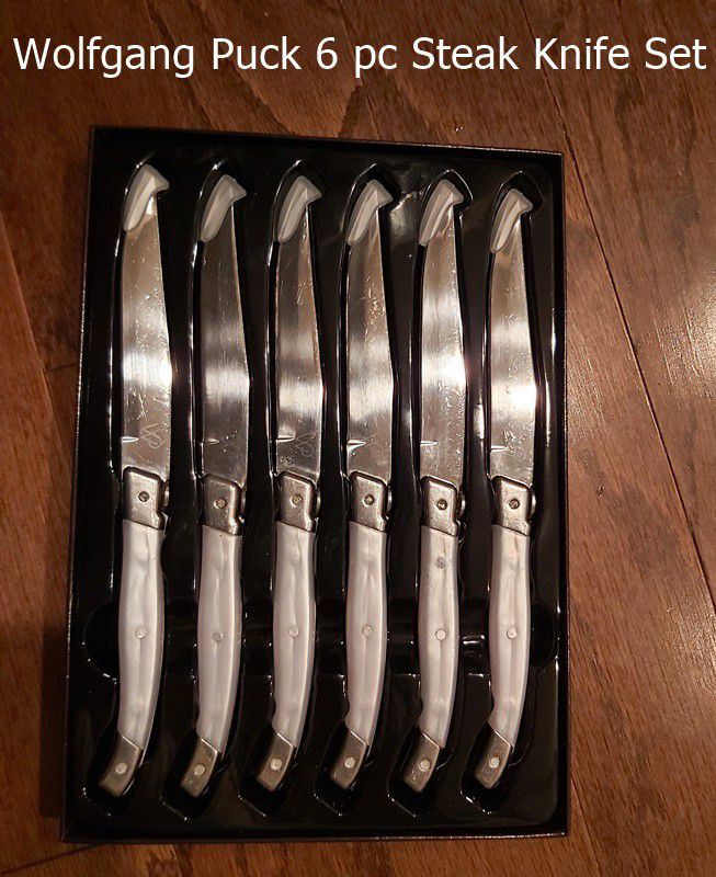 Wolfgang Puck 6piece Stainless Steel Utensil Set with St 