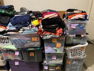 Fill up 13 gallon size bag for $25 any type of clothes