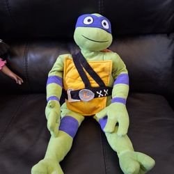 Teenage Mutant Ninja TURTLES 24" Plush JUMBO Figure Pillow -LEONARDO