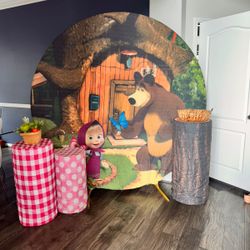 Masha And The Bear Backdrop 