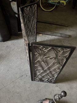 Metal fire screen