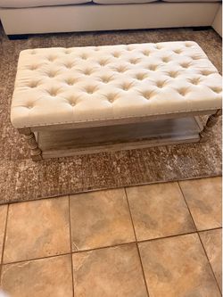 Tufted living room table