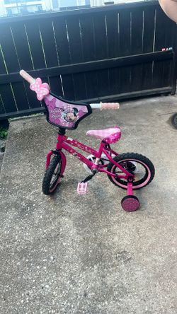 Huffy Disney Minnie Mouse 12 " Pink Girls Bike Kids Bicycle Training Wheels 